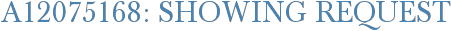 A12075168: Showing Request