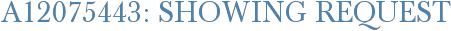 A12075443: Showing Request