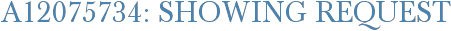 A12075734: Showing Request