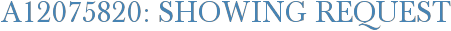 A12075820: Showing Request