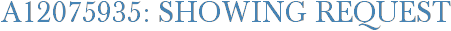 A12075935: Showing Request