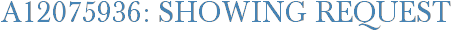 A12075936: Showing Request