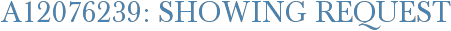 A12076239: Showing Request