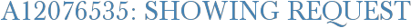 A12076535: Showing Request