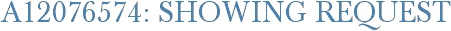 A12076574: Showing Request