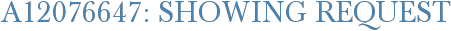 A12076647: Showing Request