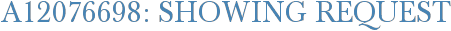 A12076698: Showing Request