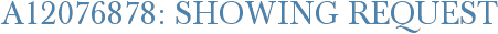 A12076878: Showing Request