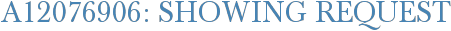 A12076906: Showing Request