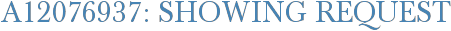 A12076937: Showing Request