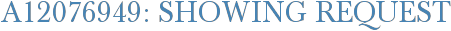 A12076949: Showing Request