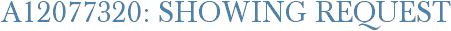 A12077320: Showing Request