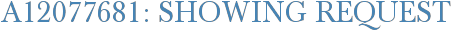 A12077681: Showing Request