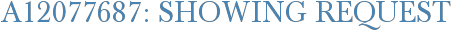 A12077687: Showing Request
