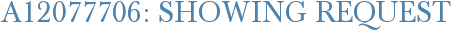 A12077706: Showing Request