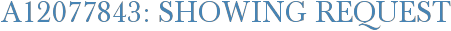 A12077843: Showing Request