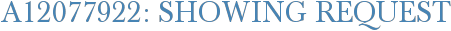 A12077922: Showing Request