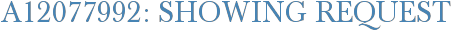 A12077992: Showing Request