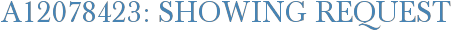 A12078423: Showing Request