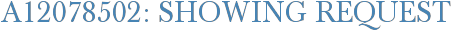 A12078502: Showing Request