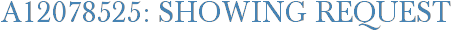 A12078525: Showing Request