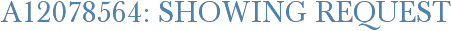 A12078564: Showing Request