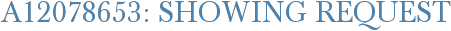 A12078653: Showing Request