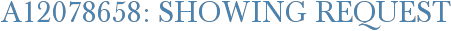 A12078658: Showing Request