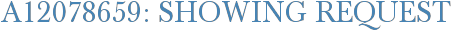 A12078659: Showing Request