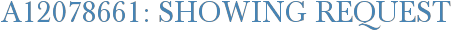 A12078661: Showing Request