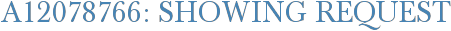 A12078766: Showing Request