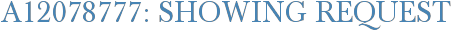 A12078777: Showing Request