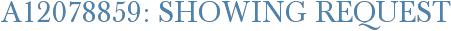 A12078859: Showing Request