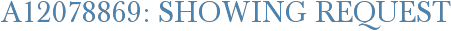 A12078869: Showing Request