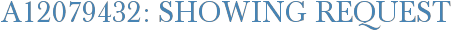 A12079432: Showing Request