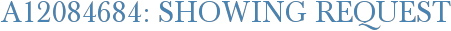 A12084684: Showing Request