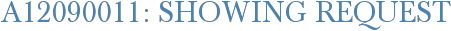 A12090011: Showing Request