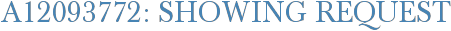 A12093772: Showing Request