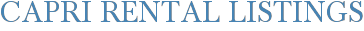 Capri Rental Listings