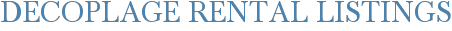 Decoplage Rental Listings