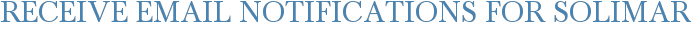 Receive Email Notifications for Solimar
