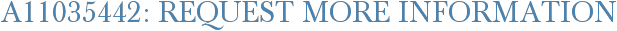 A11035442: Request More Information