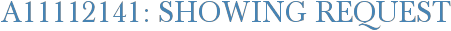 A11112141: Showing Request