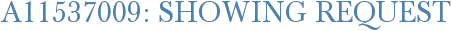 A11537009: Showing Request