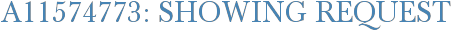 A11574773: Showing Request