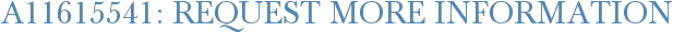 A11615541: Request More Information