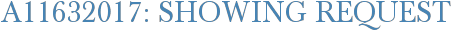 A11632017: Showing Request