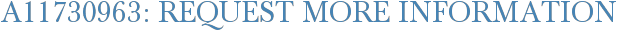 A11730963: Request More Information
