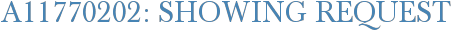 A11770202: Showing Request