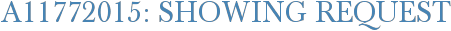 A11772015: Showing Request